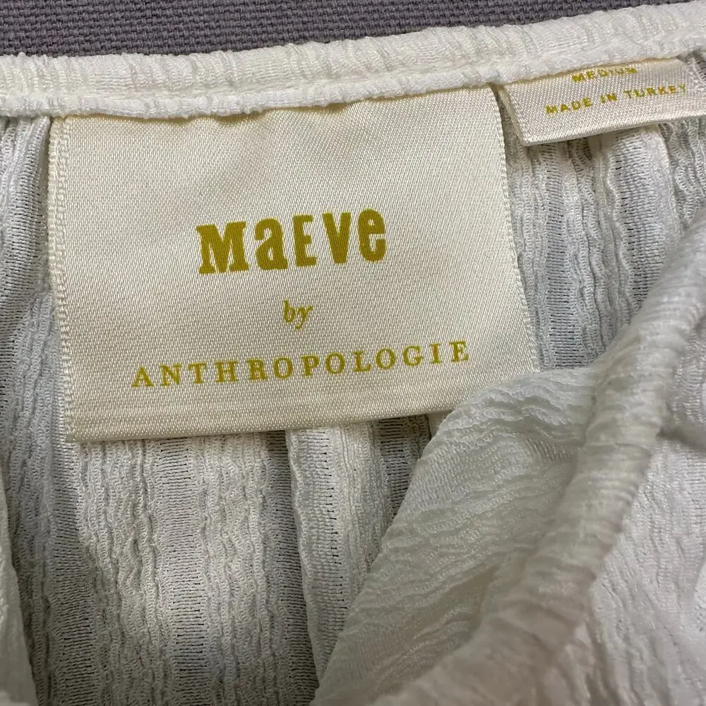 Maeve by Anthropologie Peasant Peplum Top Fairy Victorian Cottagecore - Picture 4 of 8